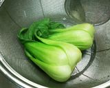 お麩と青梗菜のかき玉あんかけ♪作り方3写真