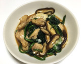 とろけるチーズ×鶏肉とほうれん草炒め作り方6写真