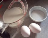 材料3つ！レンジで簡単プリン！！作り方1写真