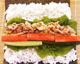 節分に☆お手軽♪豚こま恵方巻作り方6写真