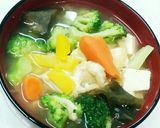 コストコ冷凍温野菜のお味噌汁作り方2写真