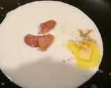 うどんで作る！釜玉めんたいカルボナーラ作り方1写真