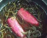 出汁不要のさつま芋×塩昆布の炊き込みご飯作り方12写真