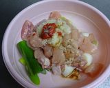 塩麹と豆板醤のピリ辛親子丼作り方1写真