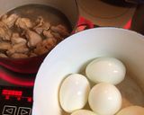 卵と鶏肉の甘辛煮♡作り方3写真
