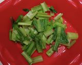 小松菜のツナ和えレモン風味作り方1写真