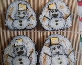 水口かんぴょうで！雪だるま 飾り巻き寿司作り方16写真