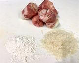 竹輪とソーセージとチーズと豚肉の一口カツ作り方3写真