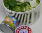 缶・短！青梗菜のこーんなツナサラダ作り方1写真