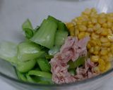 缶・短！青梗菜のこーんなツナサラダ作り方3写真