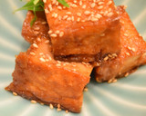 簡単＊厚揚げの甘酢照焼き作り方9写真