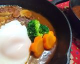 ソースが絶品【目玉焼き煮込みハンバーグ】作り方20写真
