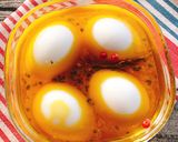 オイル煮の残りで茹で卵のレモンオイル漬け作り方5写真