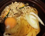 なんちゃって野菜天入り鍋焼きうどん作り方1写真