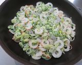パリッと芝海老とちくわの葱焼作り方7写真