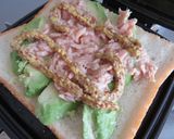 アボカド胡麻油和えのホットサンド作り方5写真