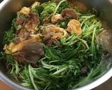 お値打ち牛肉と水菜の煮物作り方6写真
