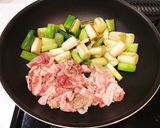 魚河岸と豚バラ肉と長葱の炒め煮｡:°ஐ♡作り方7写真