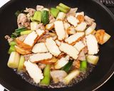 魚河岸と豚バラ肉と長葱の炒め煮｡:°ஐ♡作り方8写真