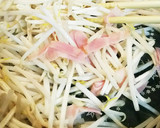 もやしと薄焼き卵とベーコンの簡単炒め作り方4写真