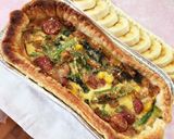 パイシート➕余った野菜炒め＝キッシュ作り方3写真