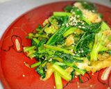 からし菜と油揚げのニンニク風味炒め作り方5写真