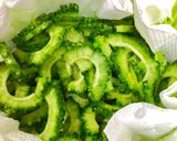 ゴーヤときゅうりの梅マヨ和え作り方1写真
