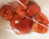 簡単 冬にトマトのホットサラダ作り方2写真