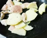 １０分で簡単❤鶏肉のじゃがいもソテー♥作り方1写真