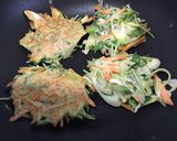 お好み焼きの粉で簡単♪野菜たっぷりチヂミ作り方8写真