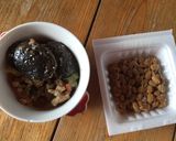 納豆と肉厚しいたけのご飯作り方1写真