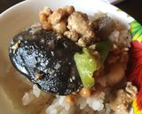 納豆と肉厚しいたけのご飯作り方2写真