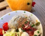 さっぱり戴く！洋風モッツァまぐろ丼☆作り方3写真