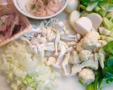 暖かぁ♡鱈帆立と冬野菜のパイシチュー作り方1写真