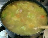 風邪と戦う！鶏と野菜のビタミンスープ作り方10写真