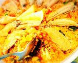 炊いたご飯で♪簡単チキンパエリア風作り方16写真