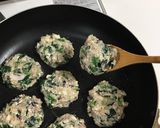 ほうれん草とひじきの豆腐ハンバーグ作り方4写真
