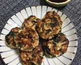 ほうれん草とひじきの豆腐ハンバーグ作り方5写真