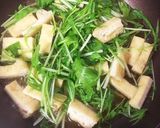 【副菜】水菜と油揚げのめんつゆ煮作り方3写真