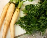 サクサク！にんじんの葉の天ぷら作り方1写真