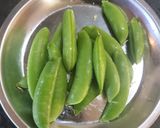 スナップエンドウとカニカマのマヨ和え作り方1写真