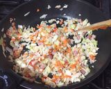 カレーチャーハン ☆ ルウと余り野菜で作り方3写真