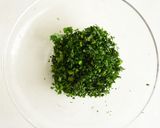 電子レンジで　ケールとかにかまの蒸し卵作り方1写真