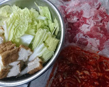 ちぎり白菜と厚揚げと豚肉のキムチ炒め！作り方1写真