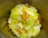 ちぎり白菜と厚揚げと豚肉のキムチ炒め！作り方3写真