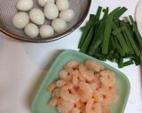 海老とうずらの春巻き♡作り方1写真