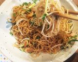 簡単節約無国籍もやし焼きそば〜♪作り方12写真