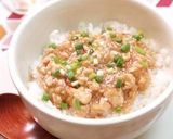 鶏そぼろのさっぱり甘酢煮丼作り方4写真