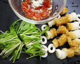 簡単！ちくわと水菜のイタリアンソテー作り方1写真