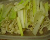 レンジにお任せ☆えのきと葱のバタポン蒸し作り方3写真